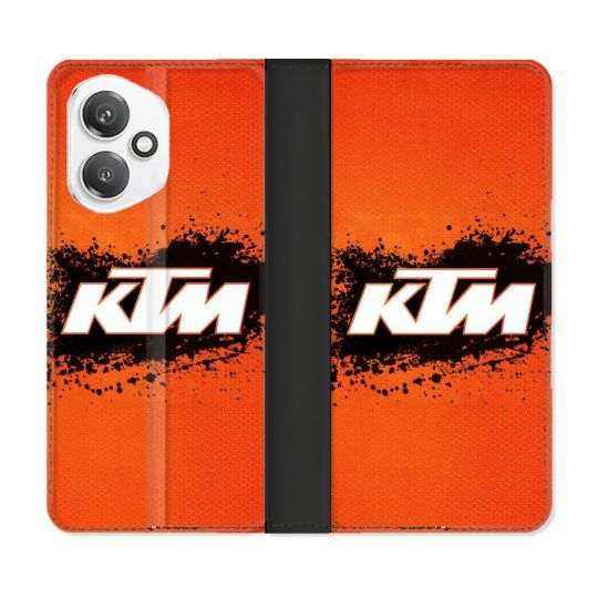 Housse cuir portefeuille Pour Honor 400 5G Moto KTM