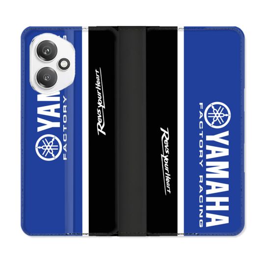 Housse cuir portefeuille Pour Honor 400 5G Moto Yamaha