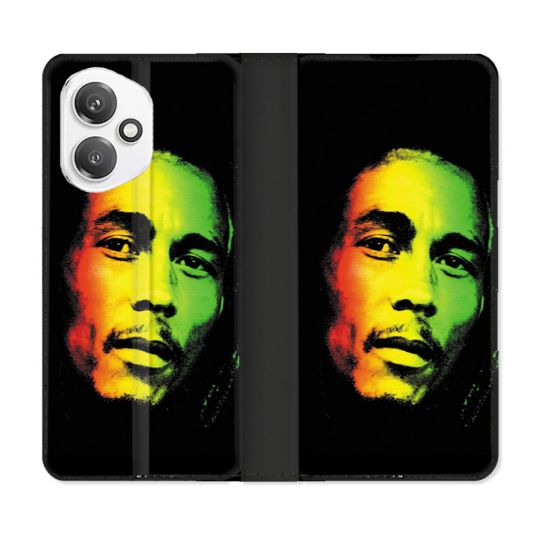 Housse cuir portefeuille Pour Honor 400 5G Musique Bob Marley 2