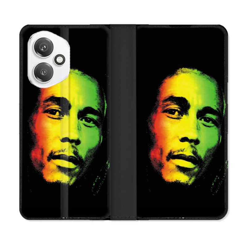 Housse cuir portefeuille Pour Honor 400 5G Musique Bob Marley 2