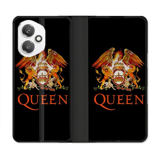 Housse cuir portefeuille Pour Honor 400 5G Musique Rock Queen