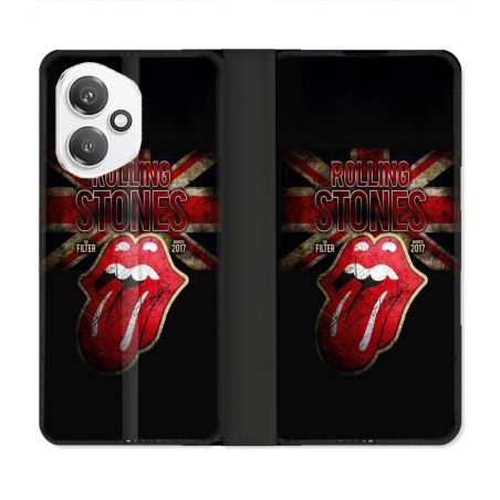 Housse cuir portefeuille Pour Honor 400 5G Musique Rolling Stones