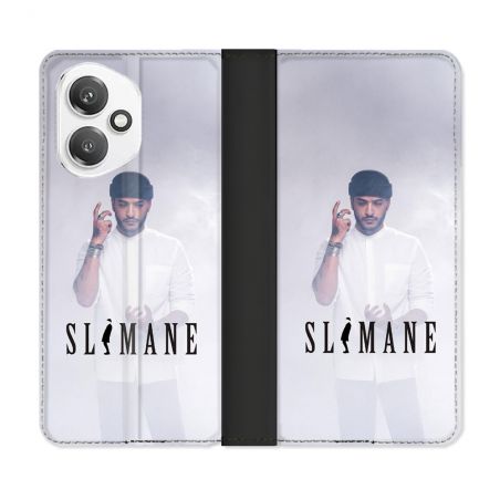 Housse cuir portefeuille Pour Honor 400 5G Musique Slimane Blanc
