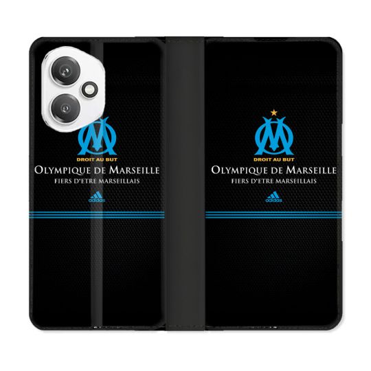 Housse cuir portefeuille Pour Honor 400 5G Olympique Marseille OM Fier etre Marseillais