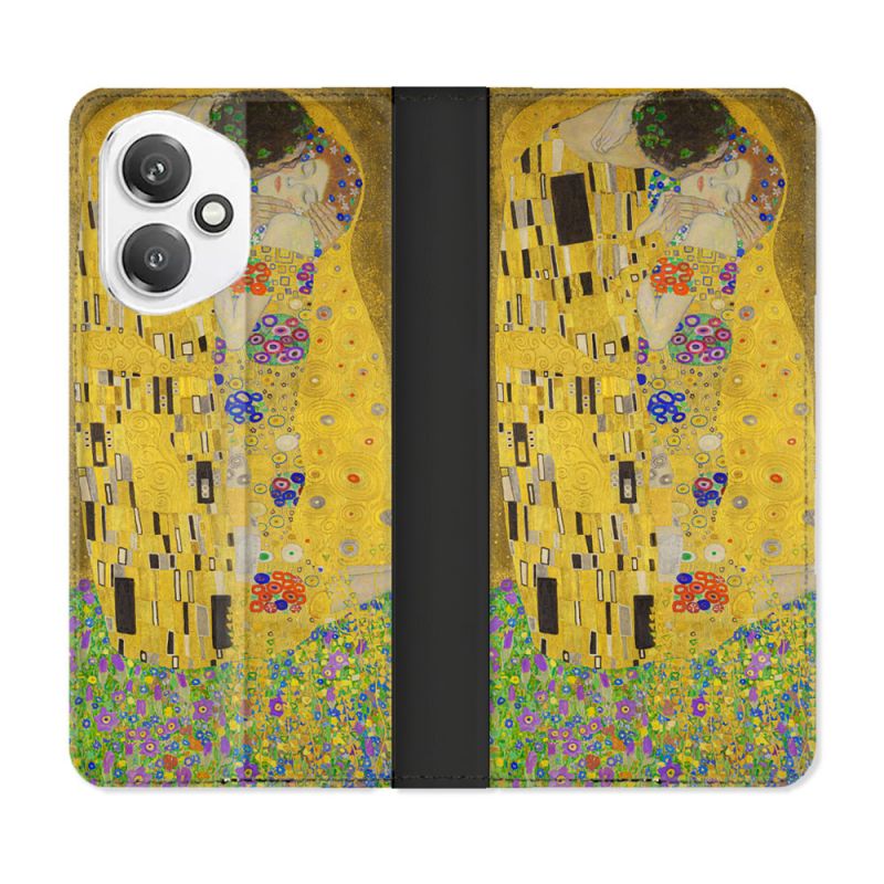 Housse cuir portefeuille Pour Honor 400 5G Peinture Le Baiser