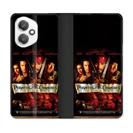 Housse cuir portefeuille Pour Honor 400 5G Pirate Des Caraibes