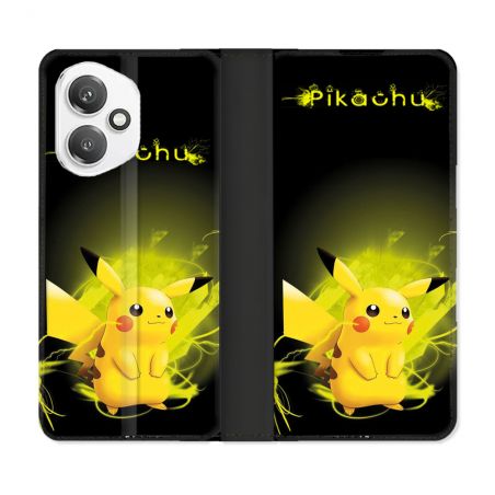 Housse cuir portefeuille Pour Honor 400 5G Pokemon Pikachu Eclair