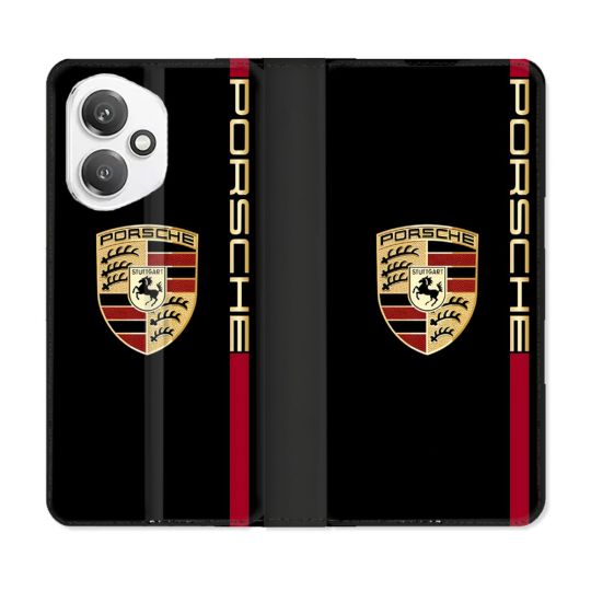Housse cuir portefeuille Pour Honor 400 5G Porsche Line