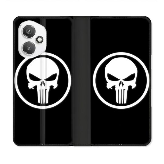 Housse cuir portefeuille Pour Honor 400 5G Punisher