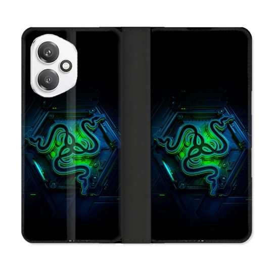 Housse cuir portefeuille Pour Honor 400 5G Razer