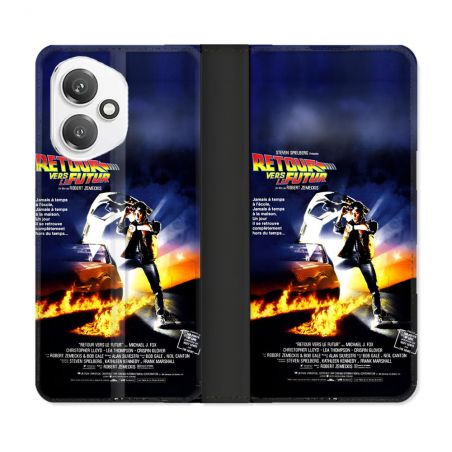 Housse cuir portefeuille Pour Honor 400 5G Retour Vers Le Futur Affiche