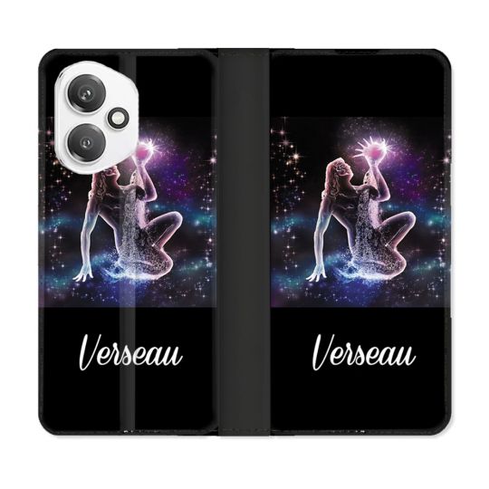 Housse cuir portefeuille Pour Honor 400 5G Signe Zodiaque 2 Verseau