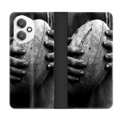 Housse cuir portefeuille Pour Honor 400 5G Sport Rugby Ballon Vintage