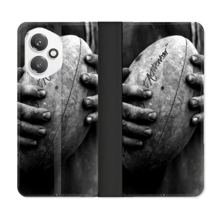 Housse cuir portefeuille Pour Honor 400 5G Sport Rugby Ballon Vintage