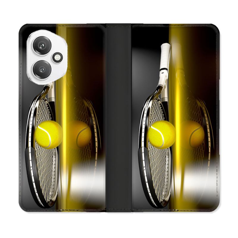 Housse cuir portefeuille Pour Honor 400 5G Sport Tennis Reflet
