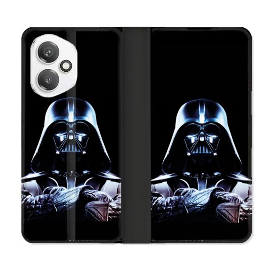 Housse cuir portefeuille Pour Honor 400 5G Star Wars - Dark Vador Noir