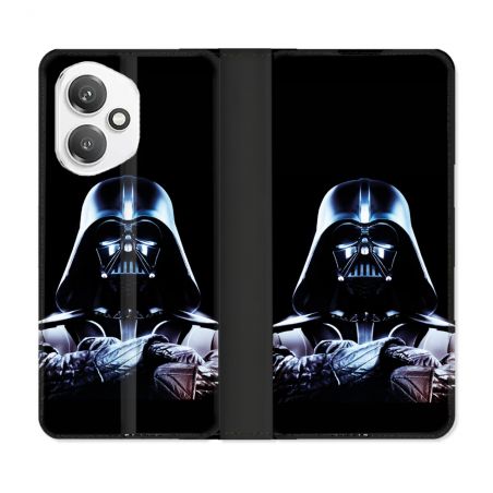 Housse cuir portefeuille Pour Honor 400 5G Star Wars - Dark Vador Noir