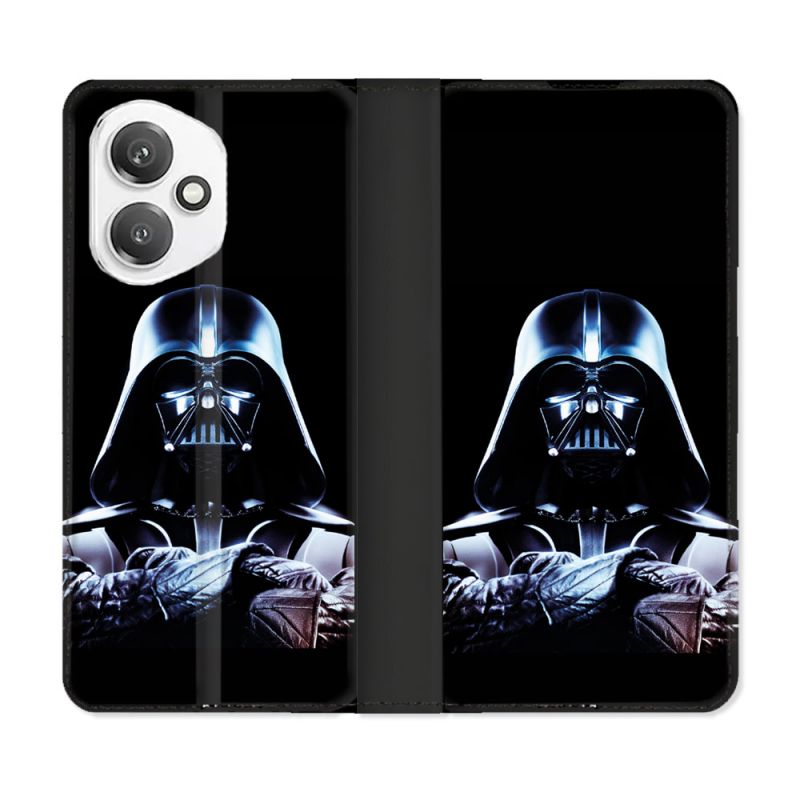 Housse cuir portefeuille Pour Honor 400 5G Star Wars - Dark Vador Noir