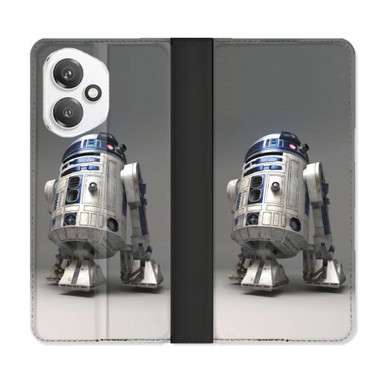 Housse cuir portefeuille Pour Honor 400 5G Star Wars - R2D2