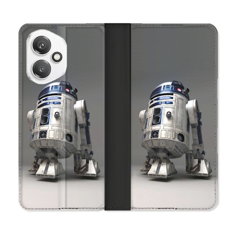 Housse cuir portefeuille Pour Honor 400 5G Star Wars - R2D2