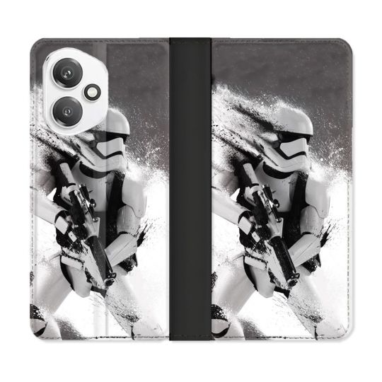 Housse cuir portefeuille Pour Honor 400 5G Star Wars - Trooper