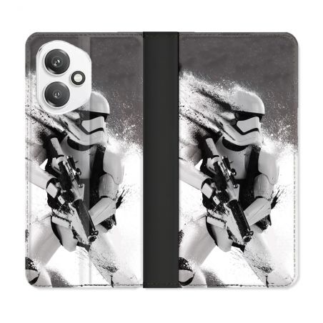 Housse cuir portefeuille Pour Honor 400 5G Star Wars - Trooper