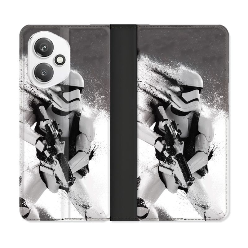 Housse cuir portefeuille Pour Honor 400 5G Star Wars - Trooper