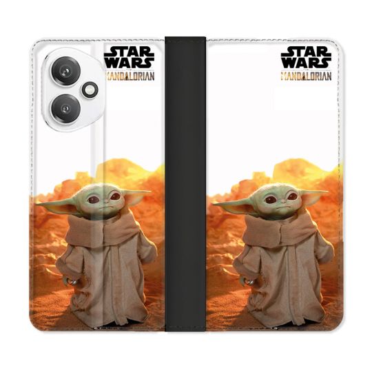 Housse cuir portefeuille Pour Honor 400 5G Star Wars - Yoda bebe soleil