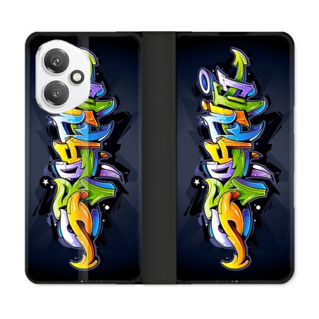 Housse cuir portefeuille Pour Honor 400 5G Street Art Graffiti