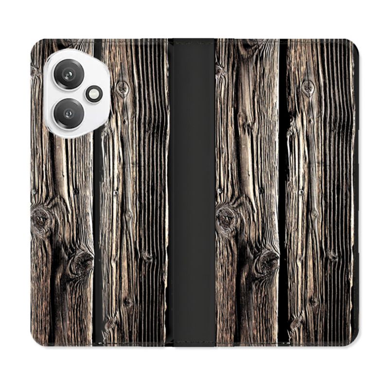 Housse cuir portefeuille Pour Honor 400 5G Texture Bois