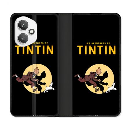 Housse cuir portefeuille Pour Honor 400 5G Tintin Classique