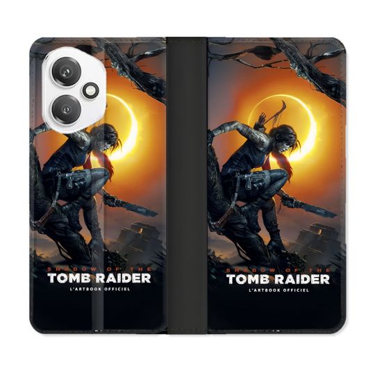 Housse cuir portefeuille Pour Honor 400 5G Tomb Raider