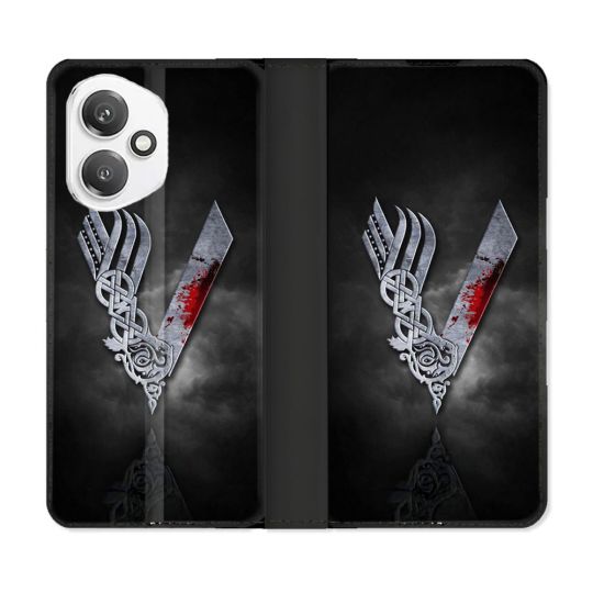 Housse cuir portefeuille Pour Honor 400 5G Viking