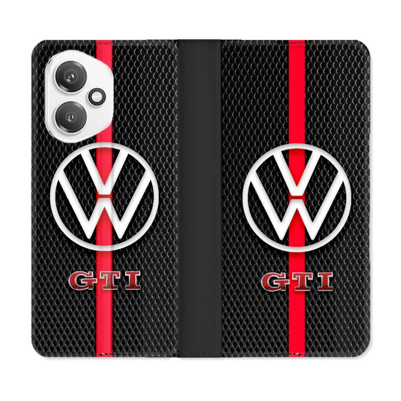 Housse cuir portefeuille Pour Honor 400 5G Volkwagen Line