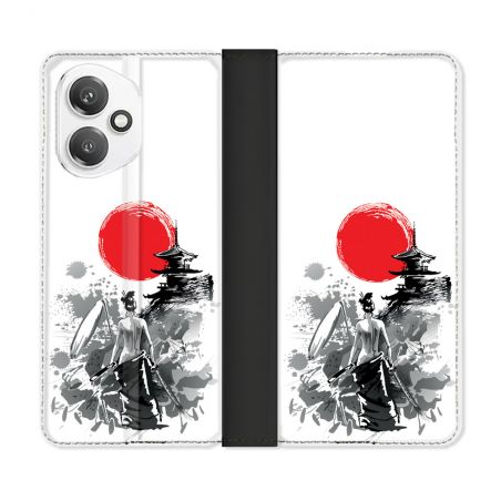 Housse cuir portefeuille Pour Honor 400 5G Voyage Japon Femme