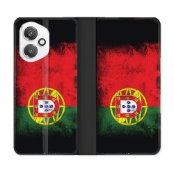 Housse cuir portefeuille Pour Honor 400 5G Voyage Portugal Drapeau