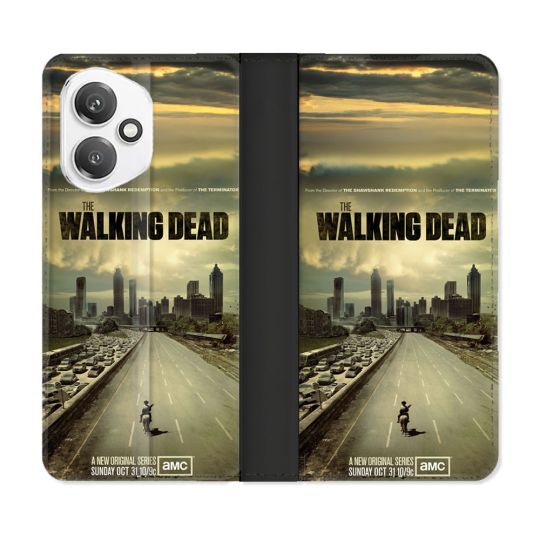 Housse cuir portefeuille Pour Honor 400 5G Walking Dead