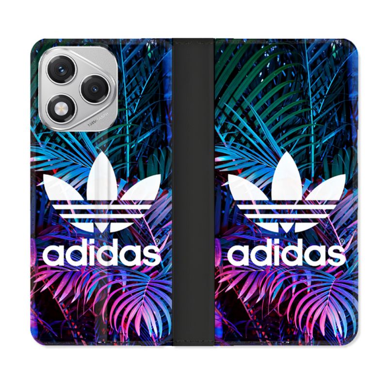 Housse cuir portefeuille Pour Honor 400 Lite 5G Adidas Palmier