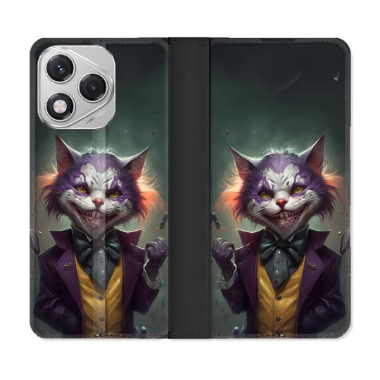 Housse cuir portefeuille Pour Honor 400 Lite 5G Animal Chat Joker