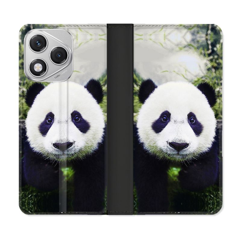 Housse cuir portefeuille Pour Honor 400 Lite 5G Animal Panda Color