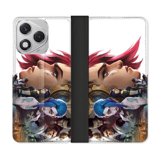 Housse cuir portefeuille Pour Honor 400 Lite 5G Arcane Jinx Sœur