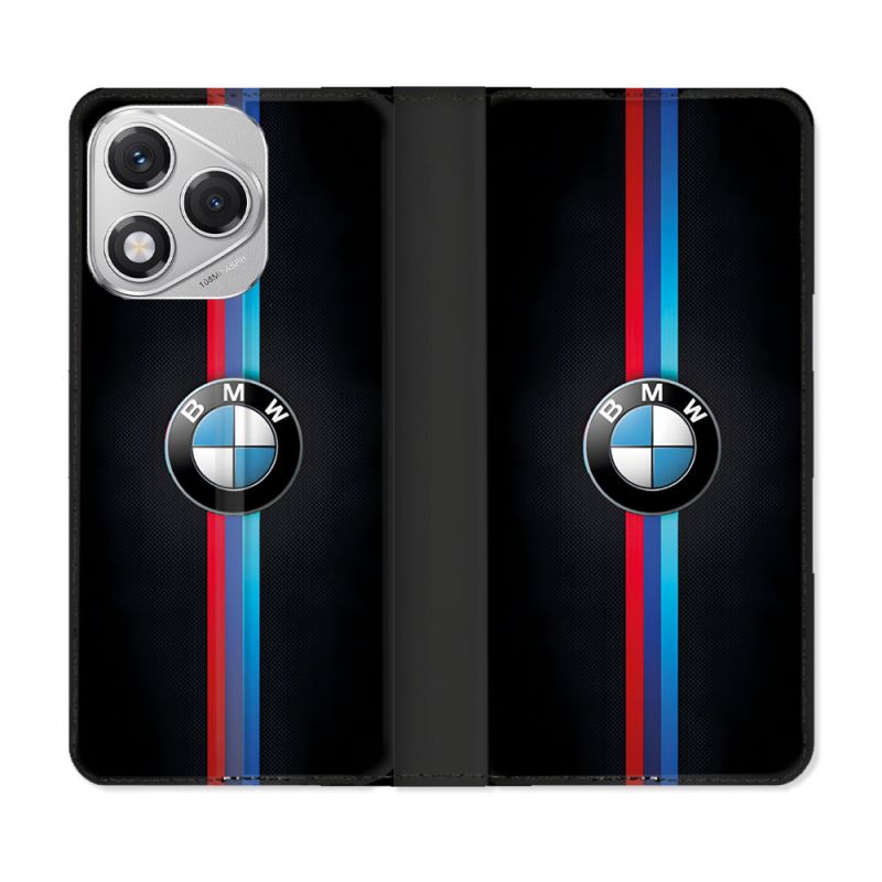 Housse cuir portefeuille Pour Honor 400 Lite 5G BMW Logo