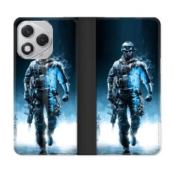 Housse cuir portefeuille Pour Honor 400 Lite 5G Call Of Duty Guerrier