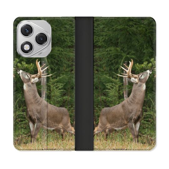 Housse cuir portefeuille Pour Honor 400 Lite 5G Chasse Cerf
