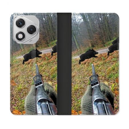 Housse cuir portefeuille Pour Honor 400 Lite 5G Chasse Vision Tir