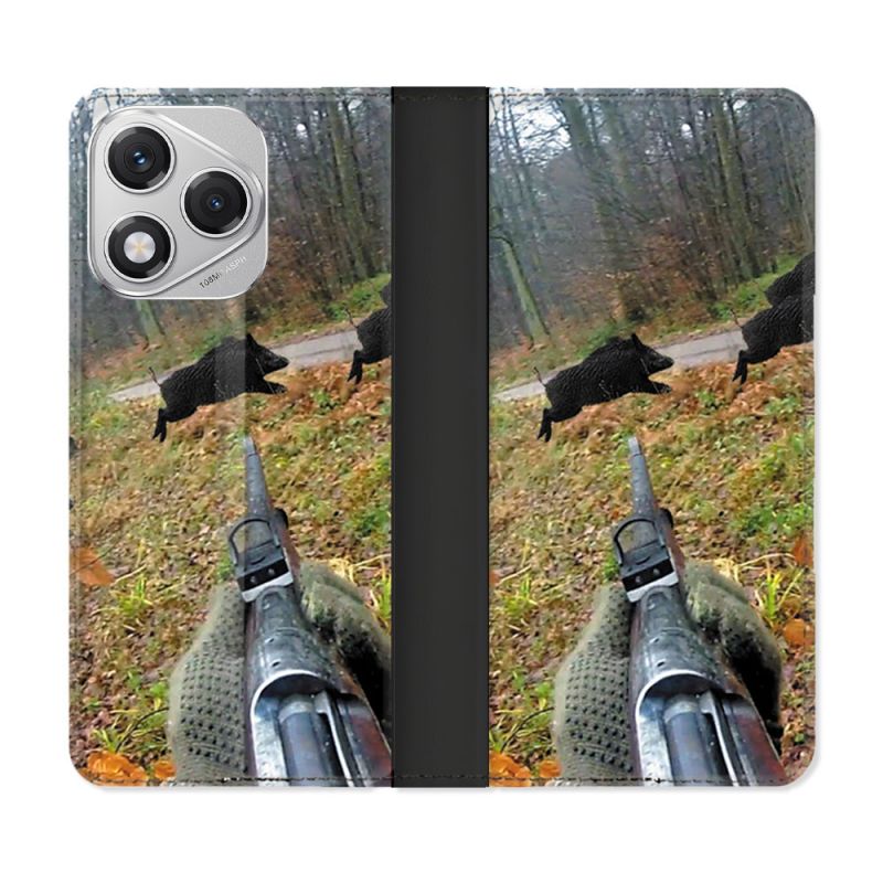Housse cuir portefeuille Pour Honor 400 Lite 5G Chasse Vision Tir