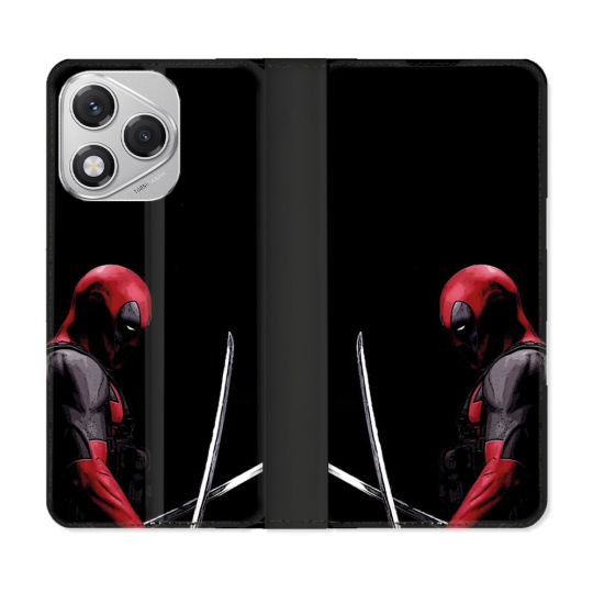 Housse cuir portefeuille Pour Honor 400 Lite 5G Deadpool Epee