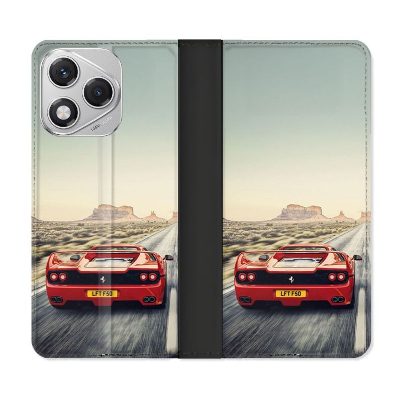 Housse cuir portefeuille Pour Honor 400 Lite 5G Ferrari F50