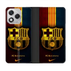 Housse cuir portefeuille Pour Honor 400 Lite 5G Foot FC Barcelone Vintage