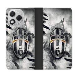 Housse cuir portefeuille Pour Honor 400 Lite 5G Foot Juventus Turin